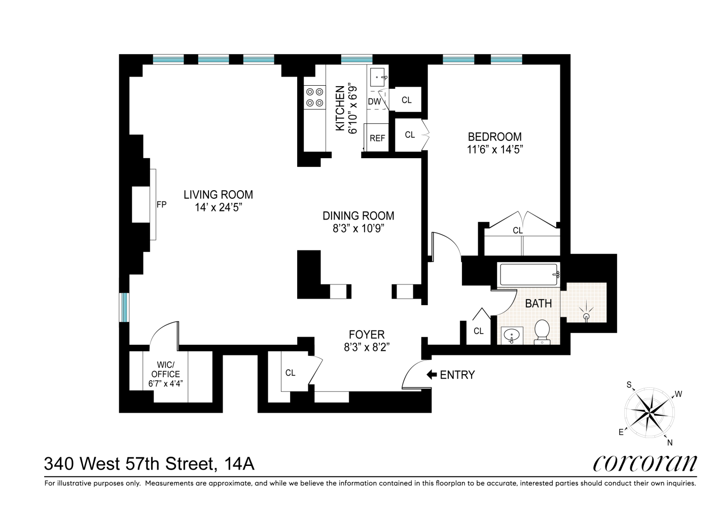 340 W 57TH Street 14A