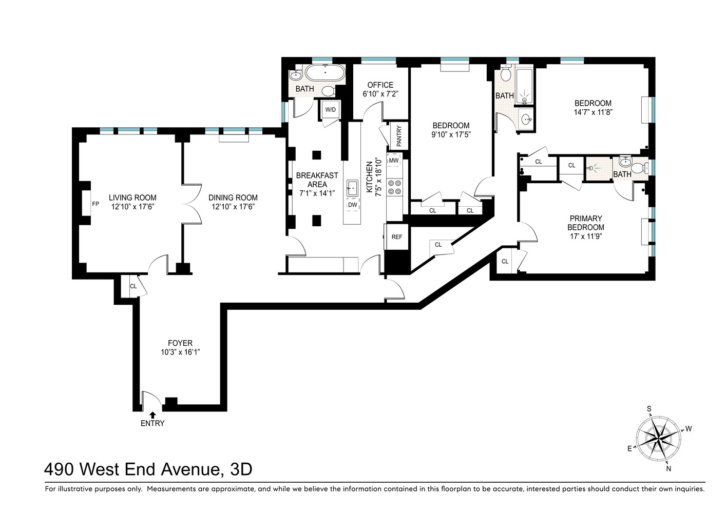 490 W END Avenue 3D