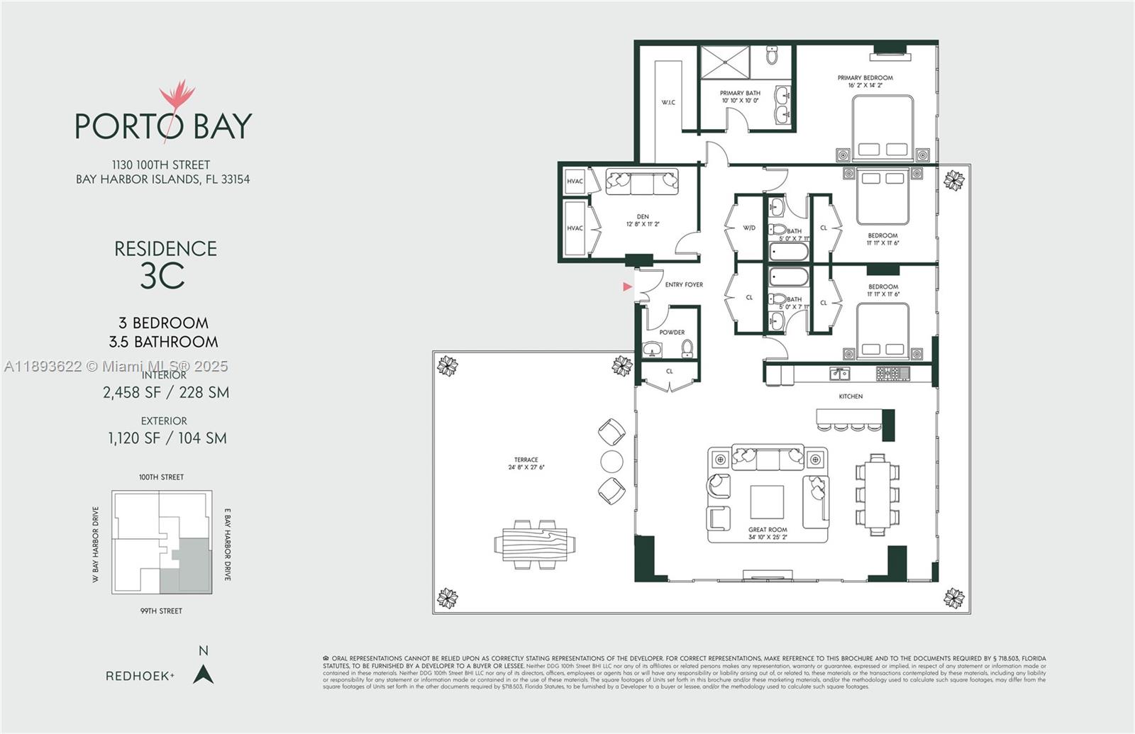1130 100th St # 3C, Bay Harbor Islands Unit: 3C