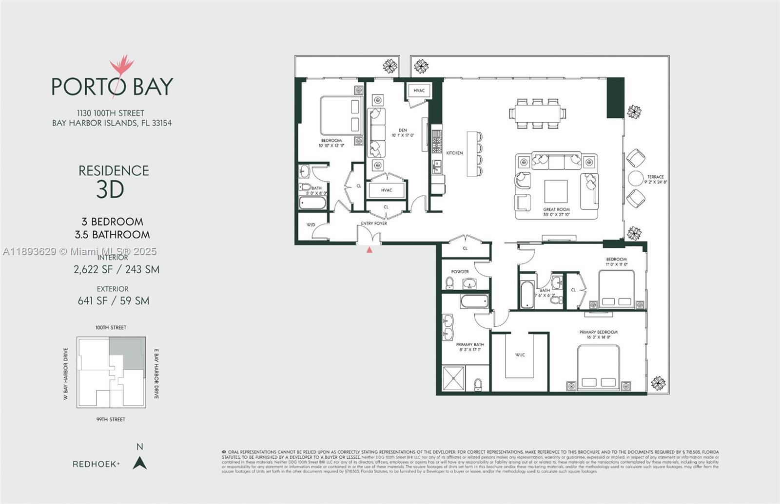1130 100th St # 3D, Bay Harbor Islands Unit: 3D