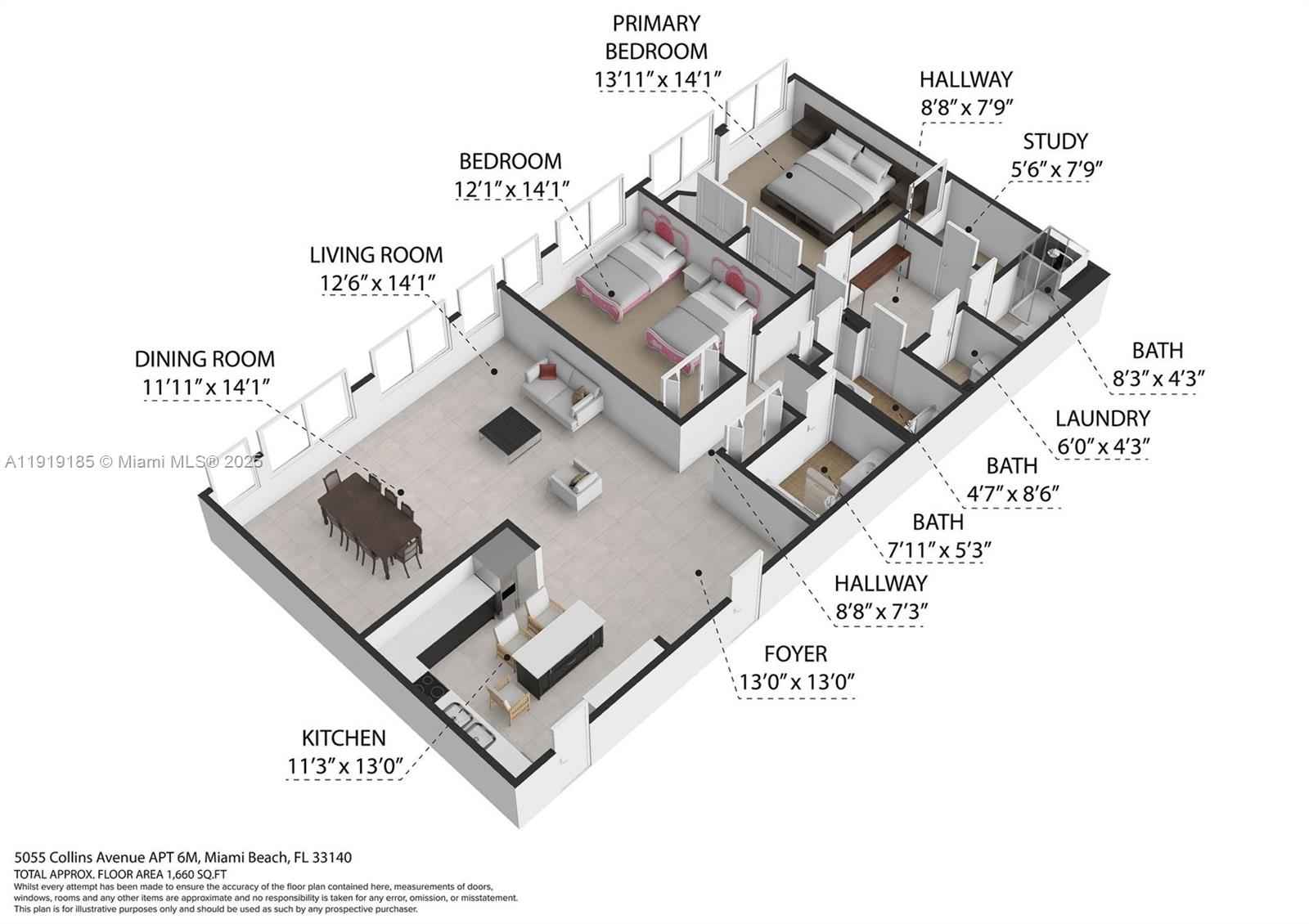 5055 Collins Ave # 6M