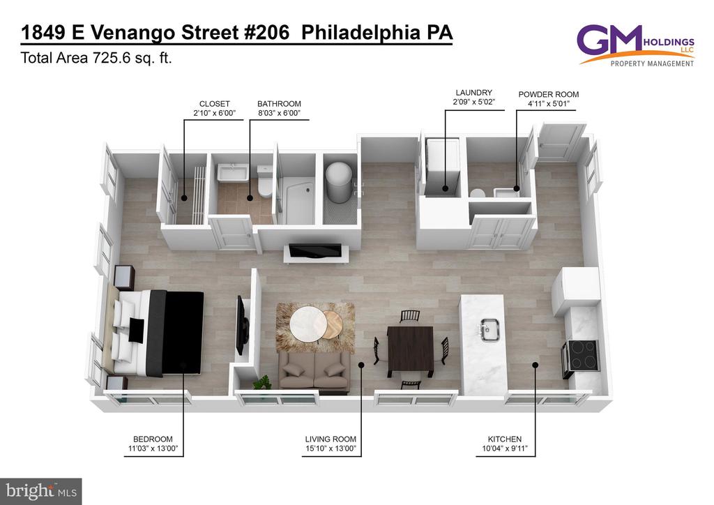 1849 E VENANGO STREET Unit: 206