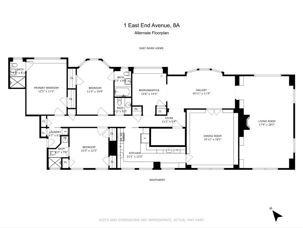 1 E END Avenue 8A