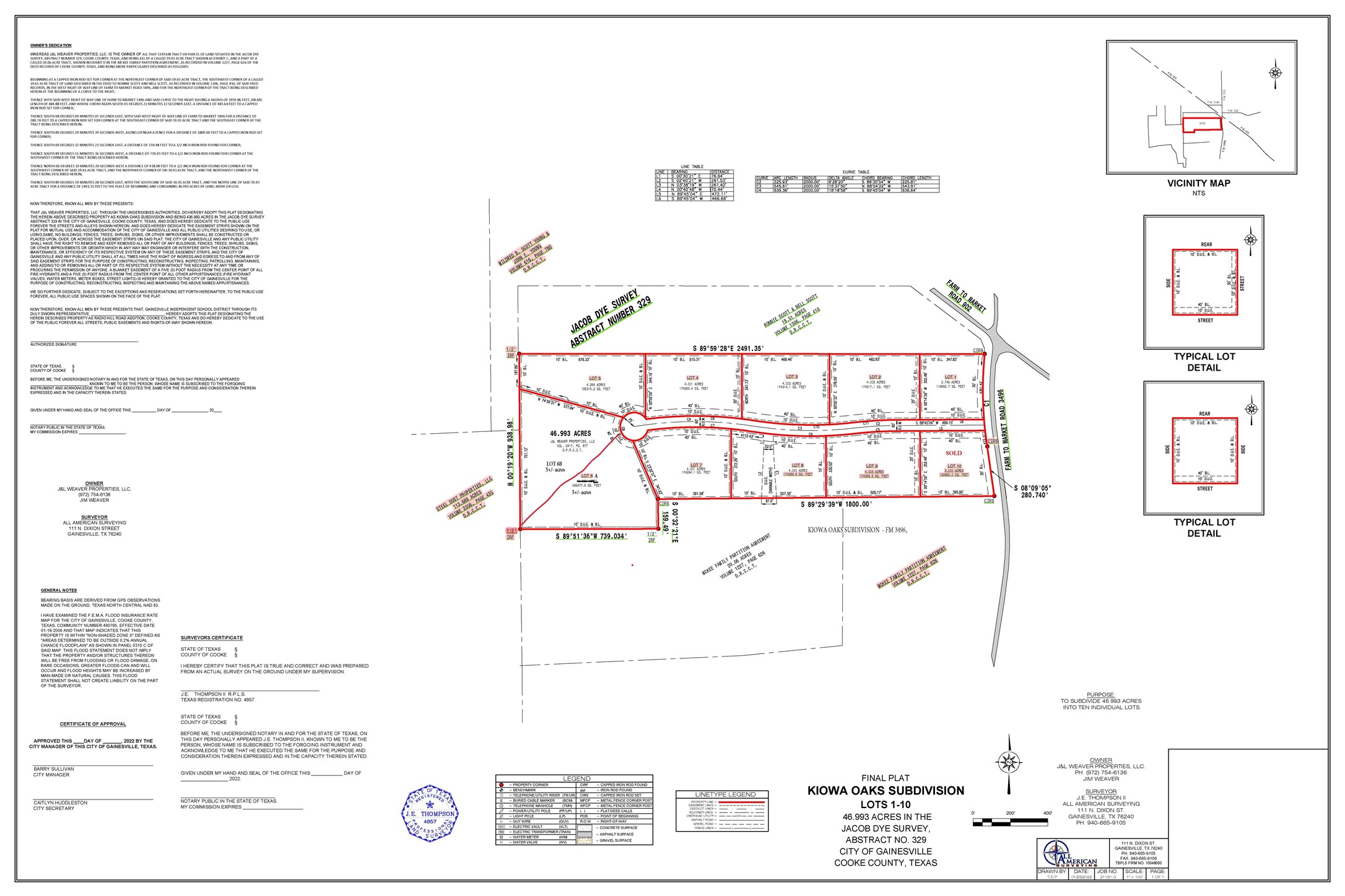 Lot 9 Kiowa Oaks Court