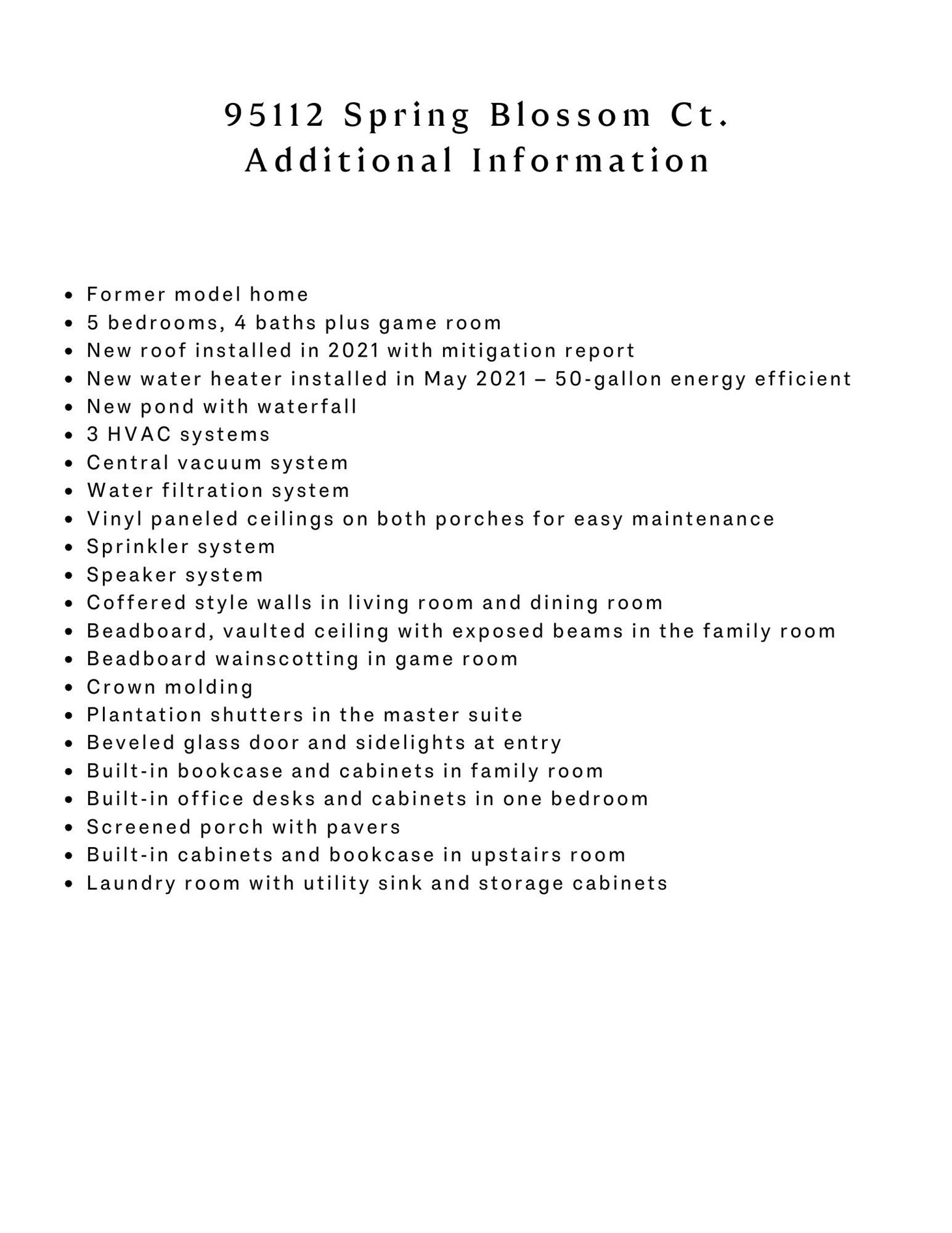 95112 SPRING BLOSSOM COURT