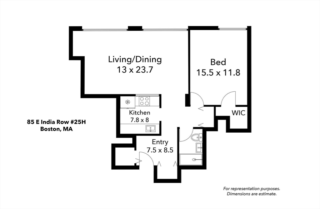 85 East India Row # 25H