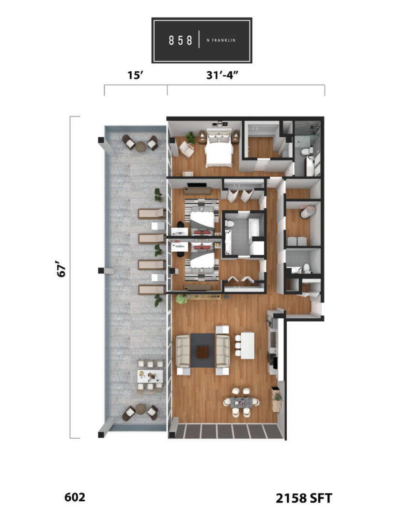 858 N Franklin Street Unit: 602