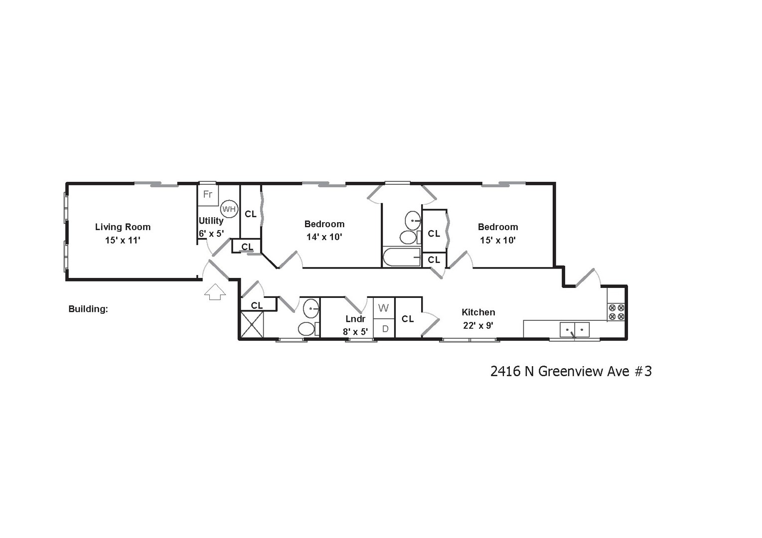 2416 N Greenview Avenue Unit: 3