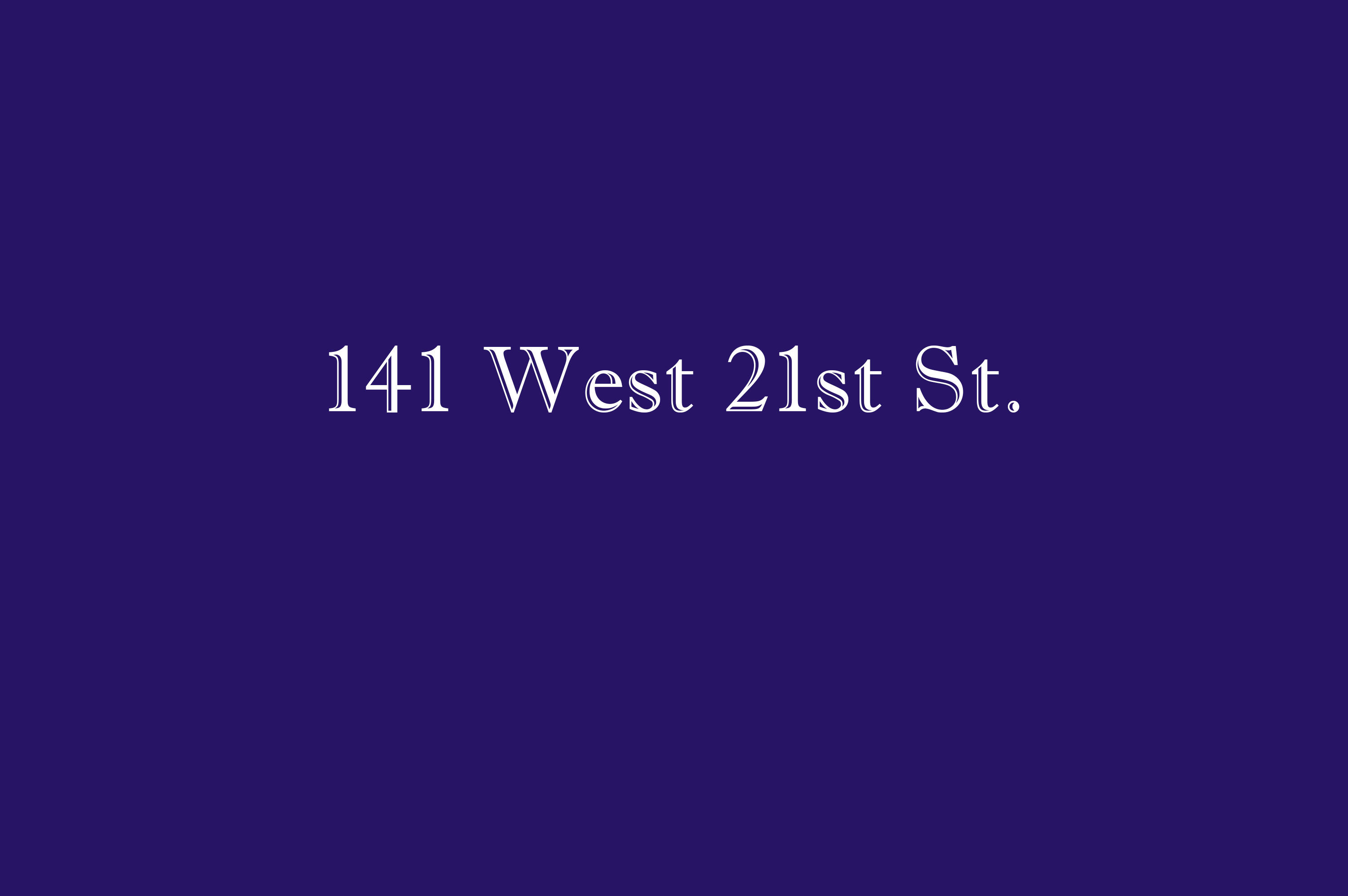 141 & 149 W 21st St
