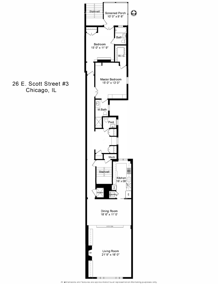 26 E SCOTT Street Unit: 3