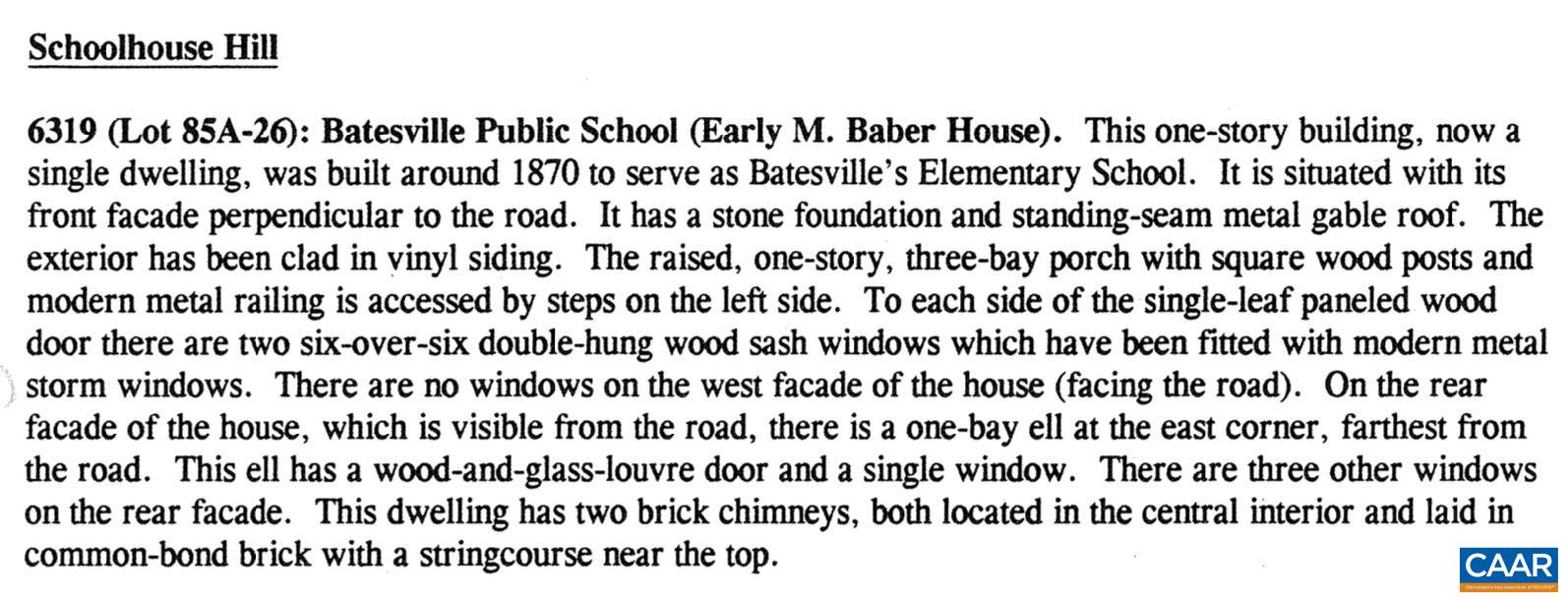 6319 SCHOOLHOUSE HL