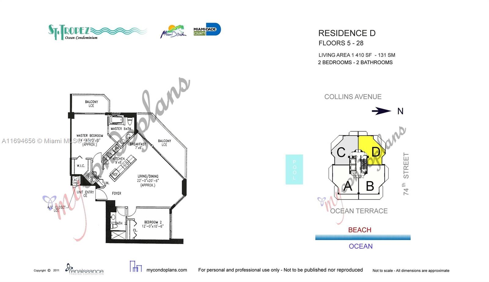 7330 Ocean Ter # D Unit: 6-D