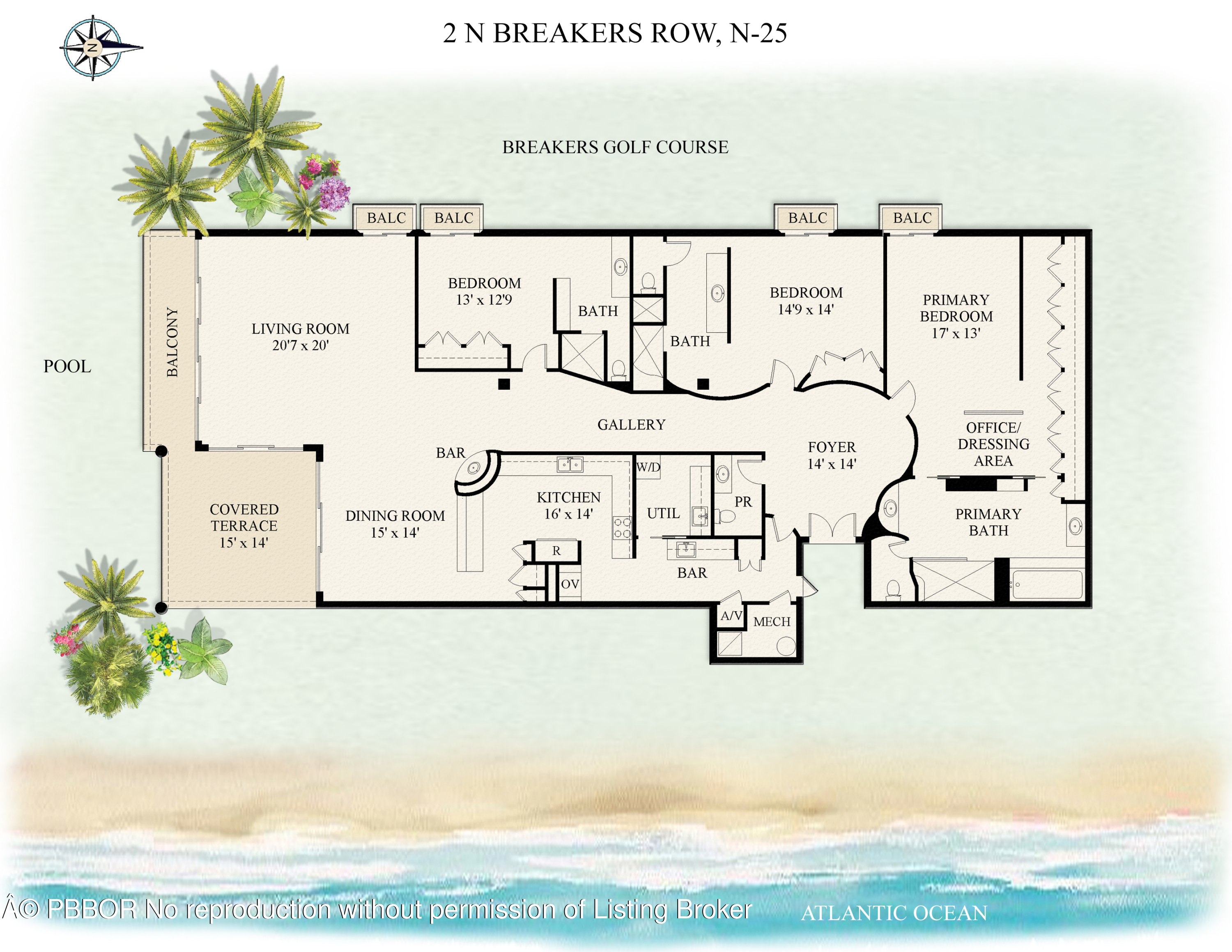 2 N Breakers Row, N25