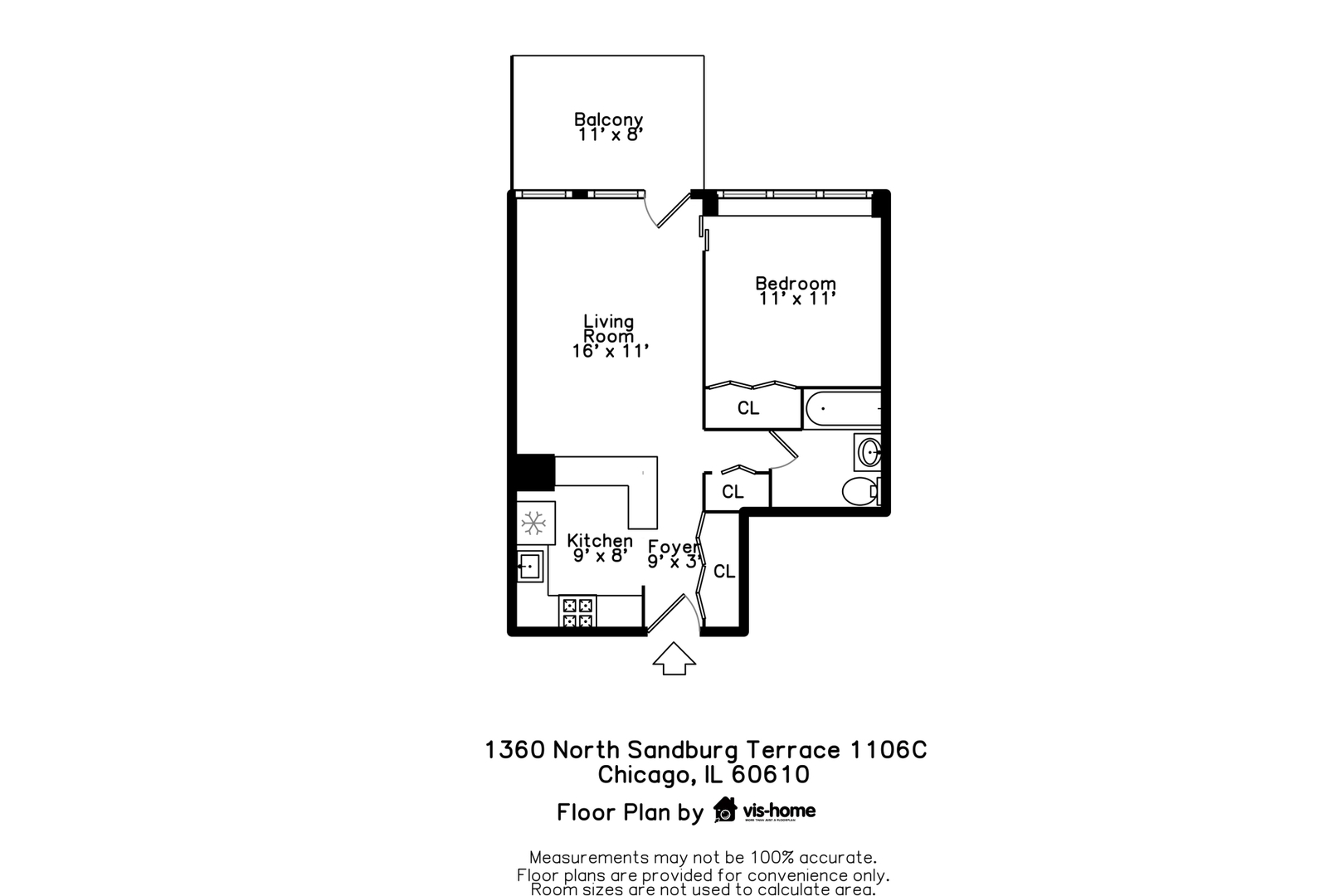 1360 N Sandburg Terrace Unit: 1106C