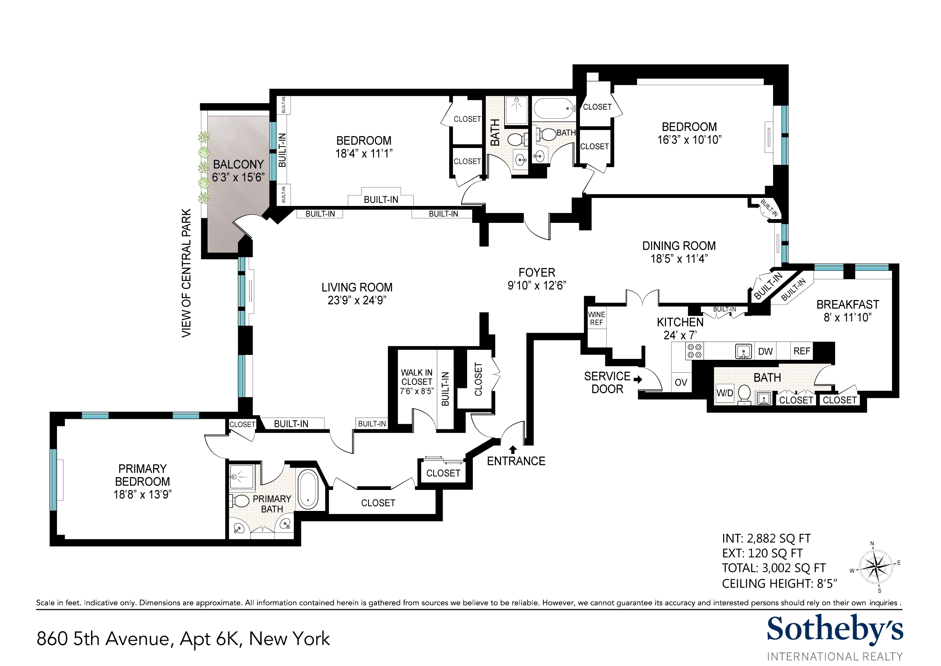 860 Fifth Avenue 6K