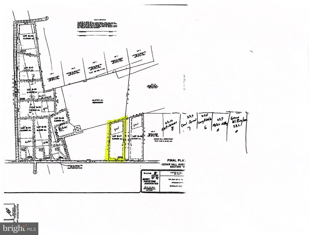 Lot B17 CEDAR LANE