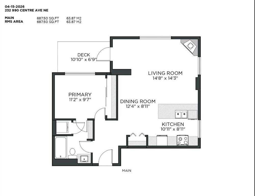 990 Centre Avenue NE Unit: 232