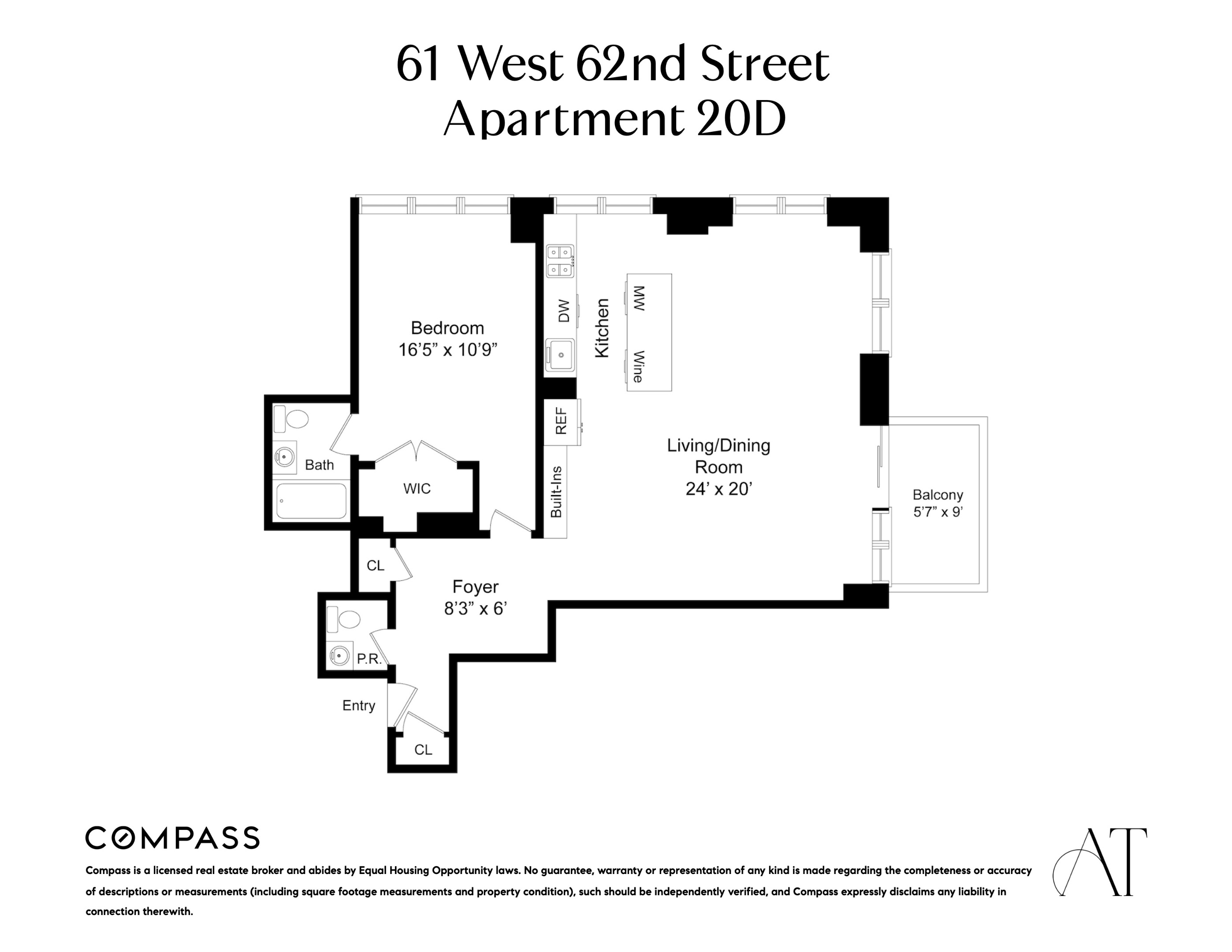 61 W 62nd Street 20D