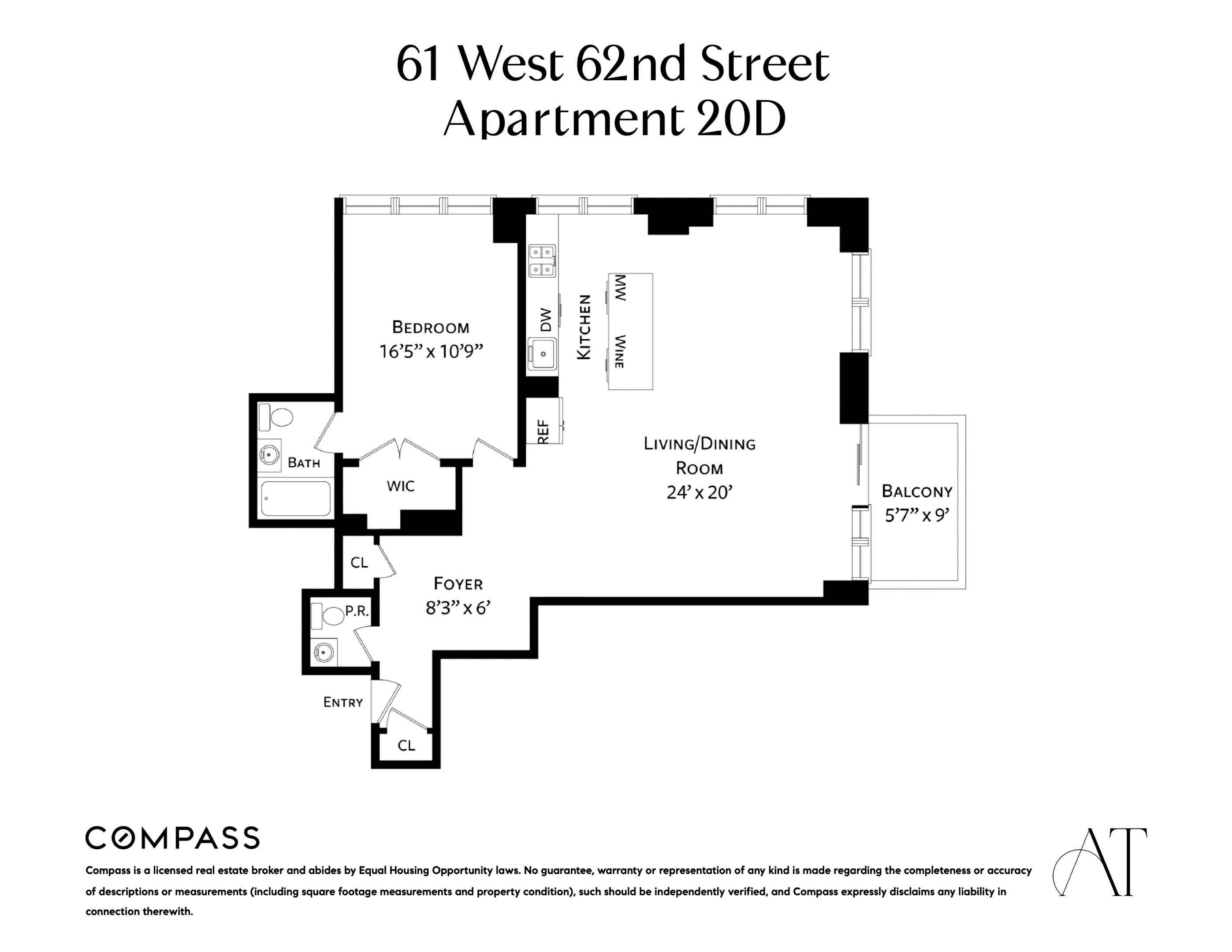 61 W 62nd Street 20D