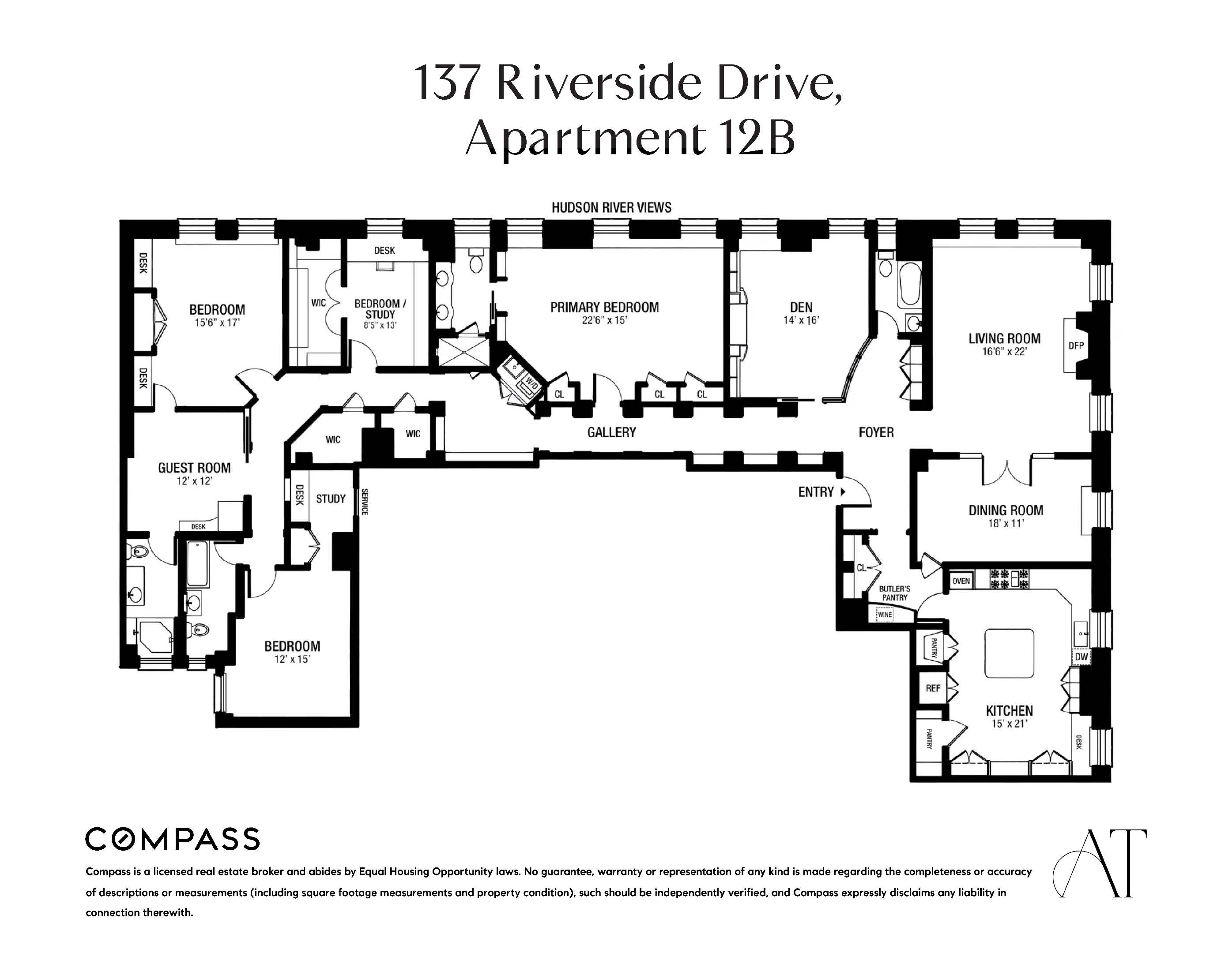 137 Riverside Drive 12B