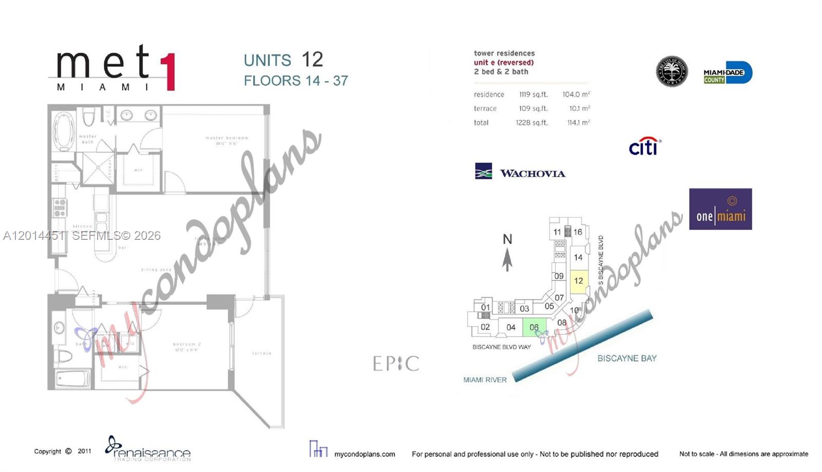 300 S Biscayne Blvd # 3212 Unit: T-3212
