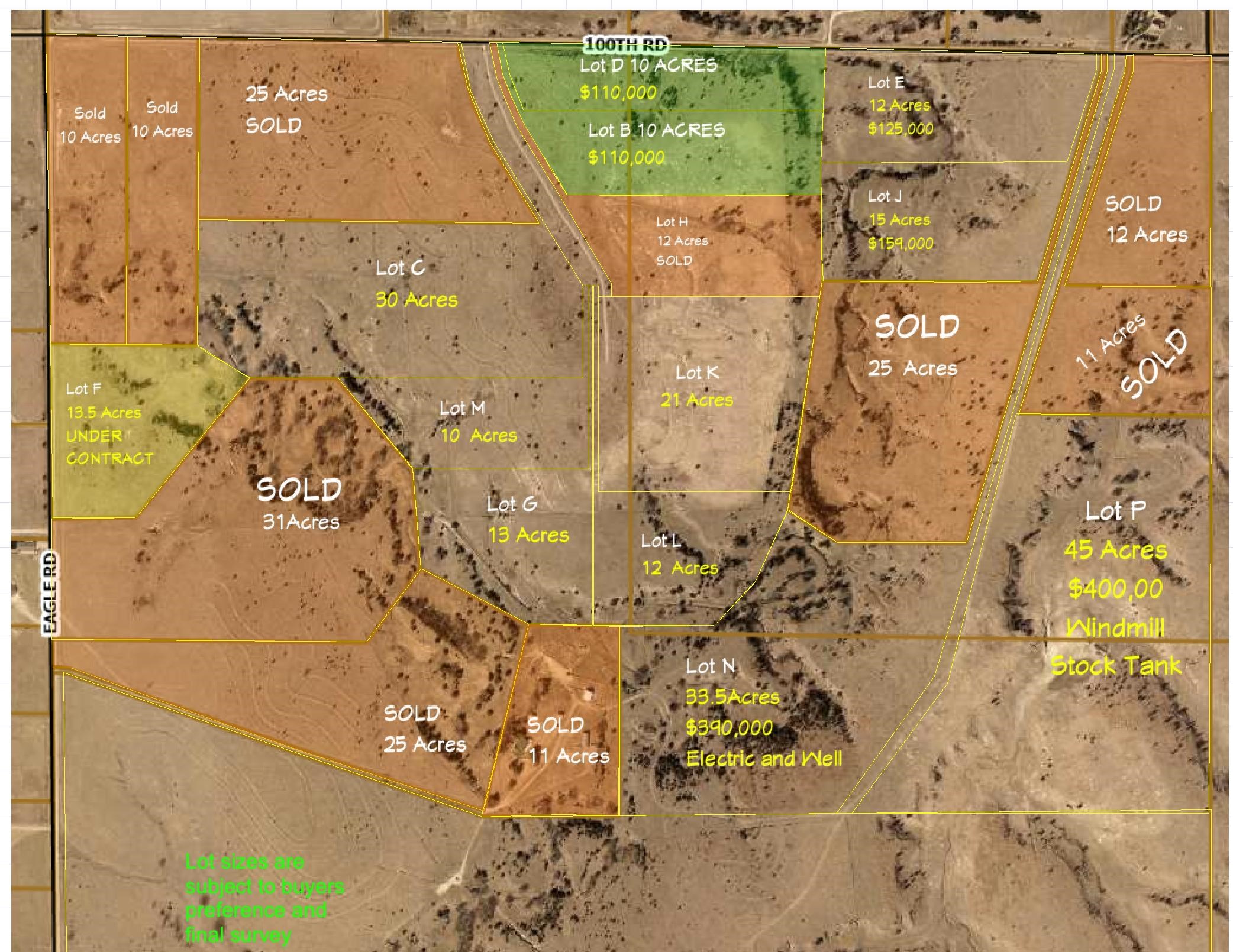 45 acres Eagle Ridge Lot P