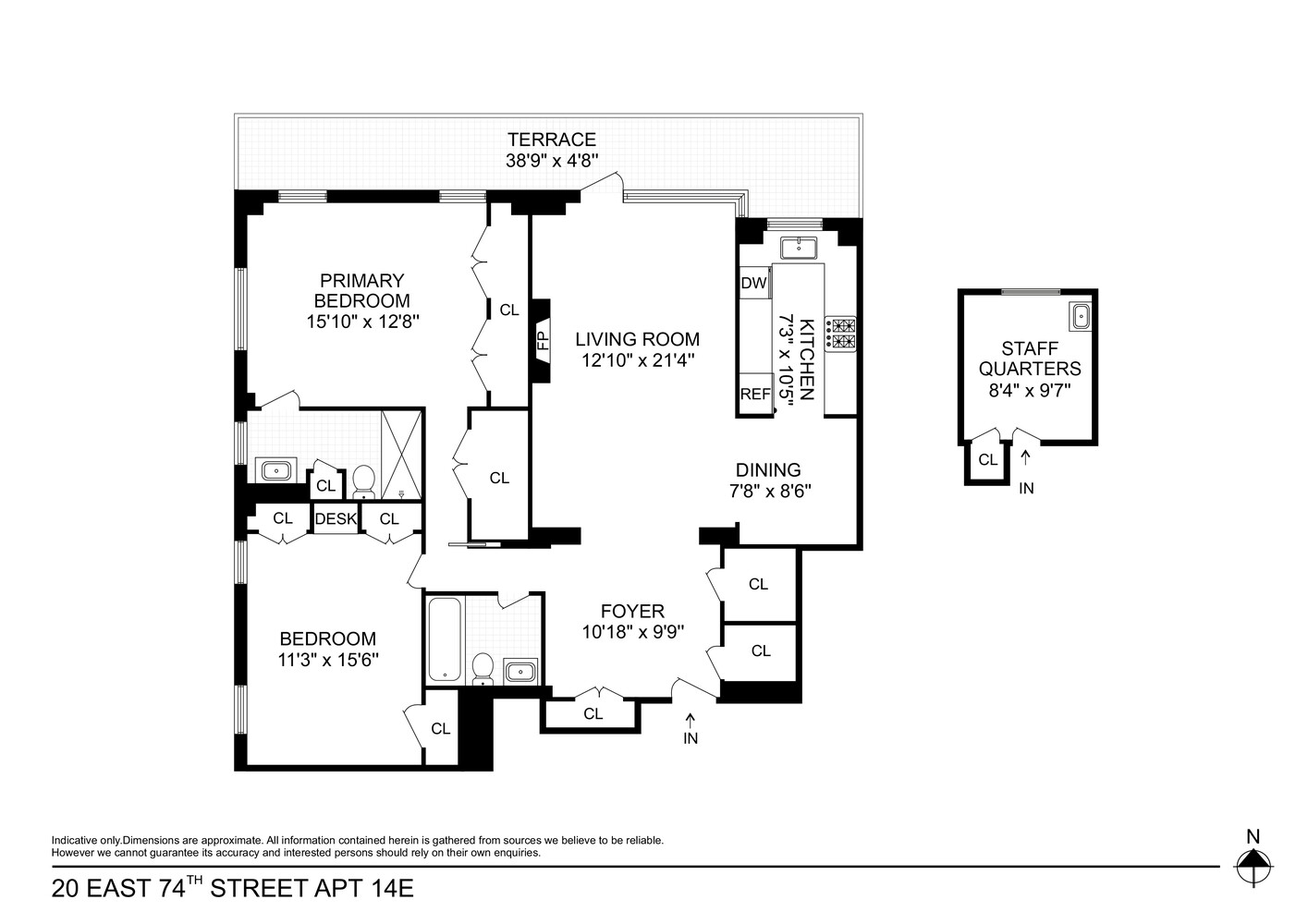 20 E 74TH Street 14E