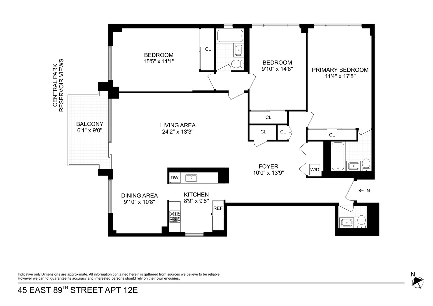 45 E 89TH Street 12E