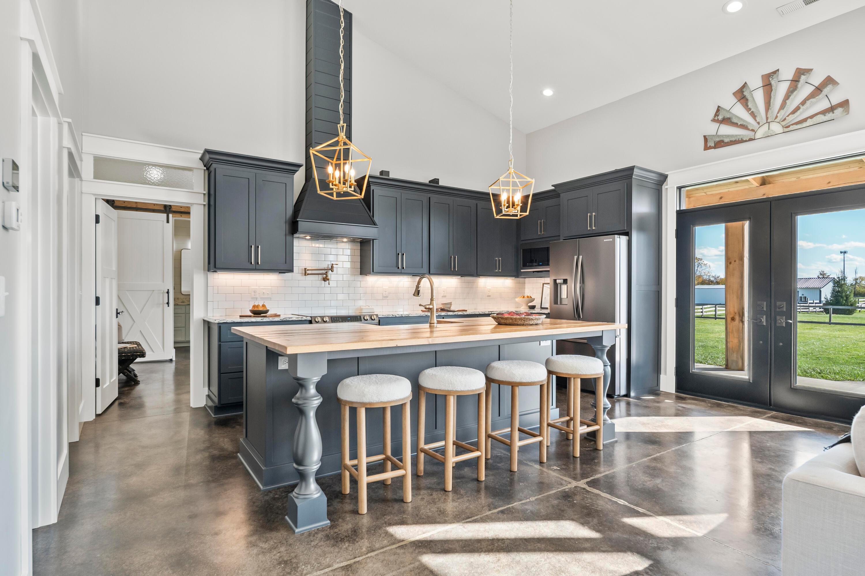 Luxury kitchen with Amish-built cabinetry Central Ohio