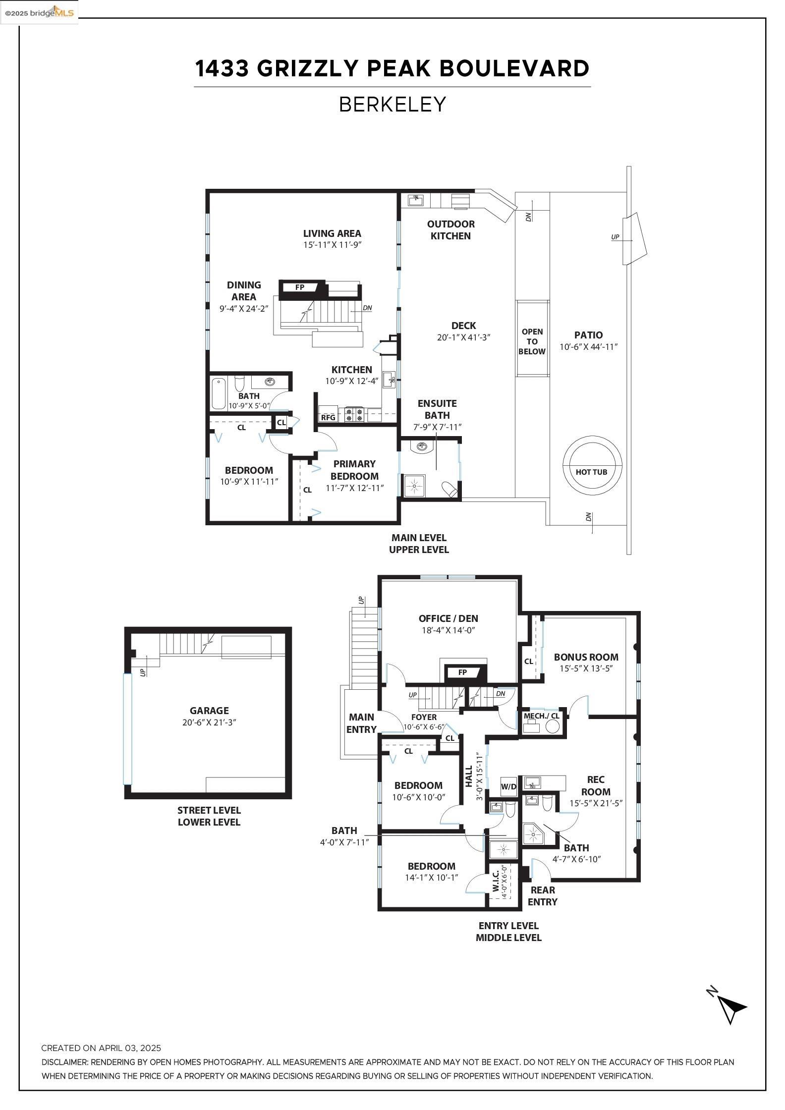 1433 Grizzly Peak Blvd.