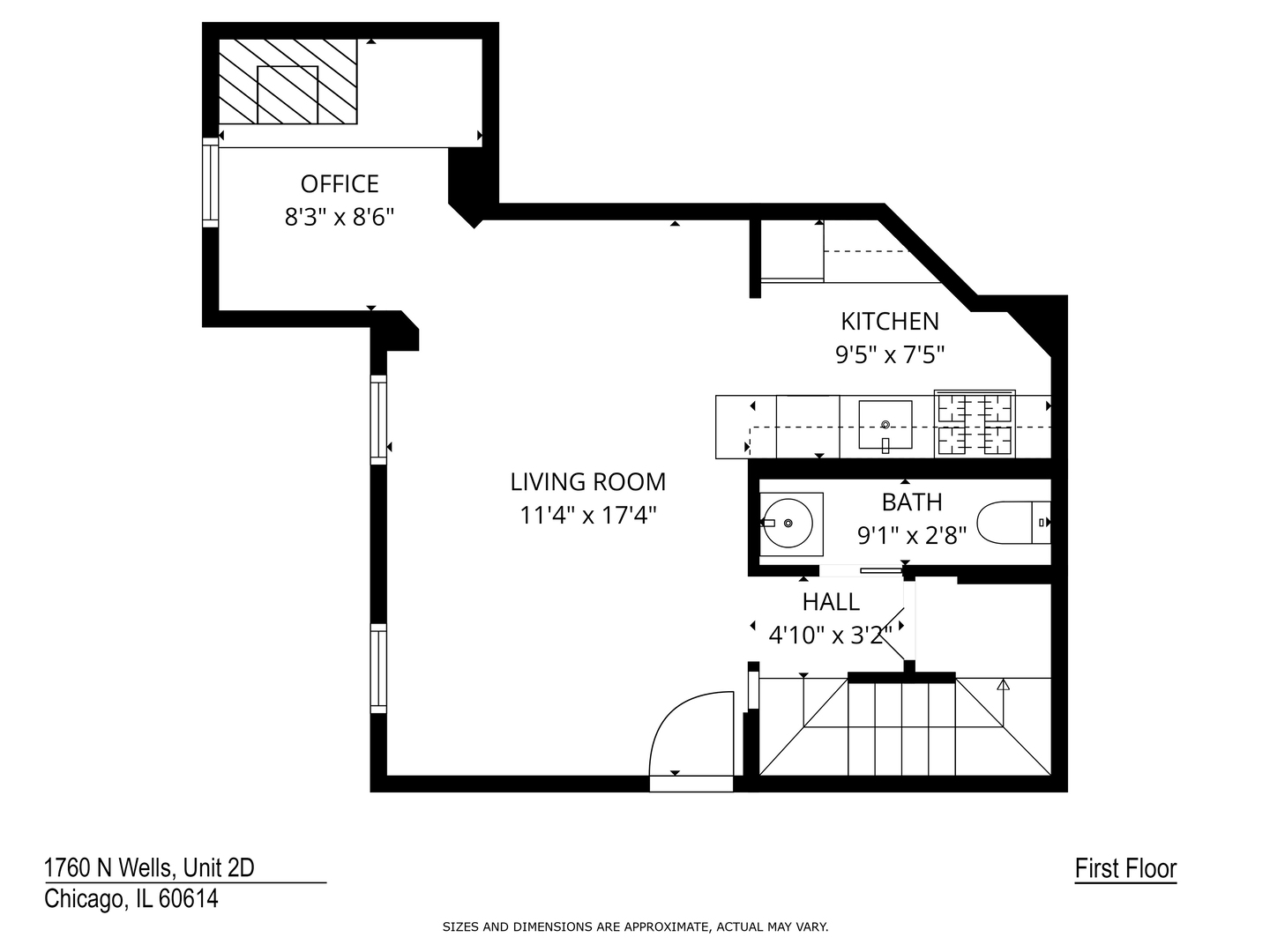 1760 N WELLS Street Unit: 2D