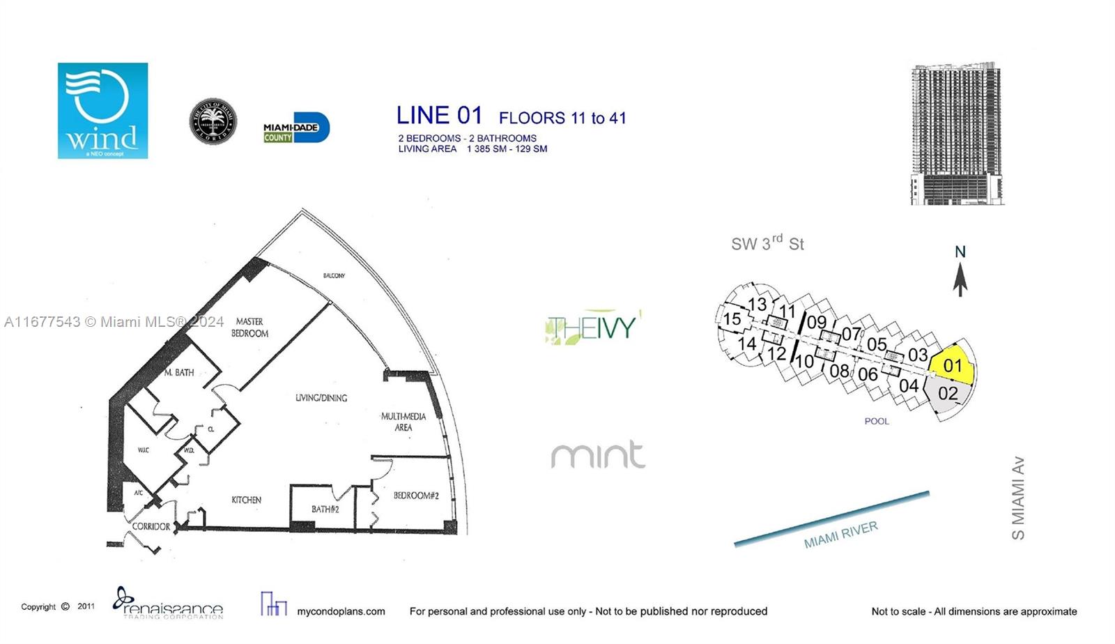 350 S Miami Ave Unit: 2201