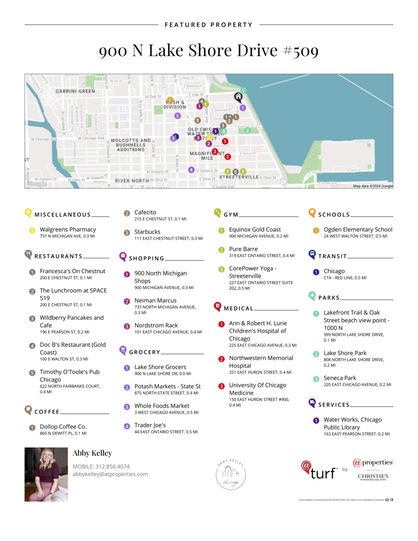900 N LAKE SHORE Drive Unit: 509