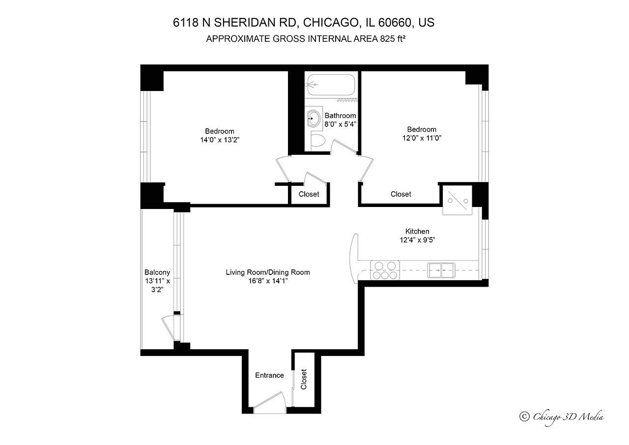 6118 N Sheridan Road Unit: 608