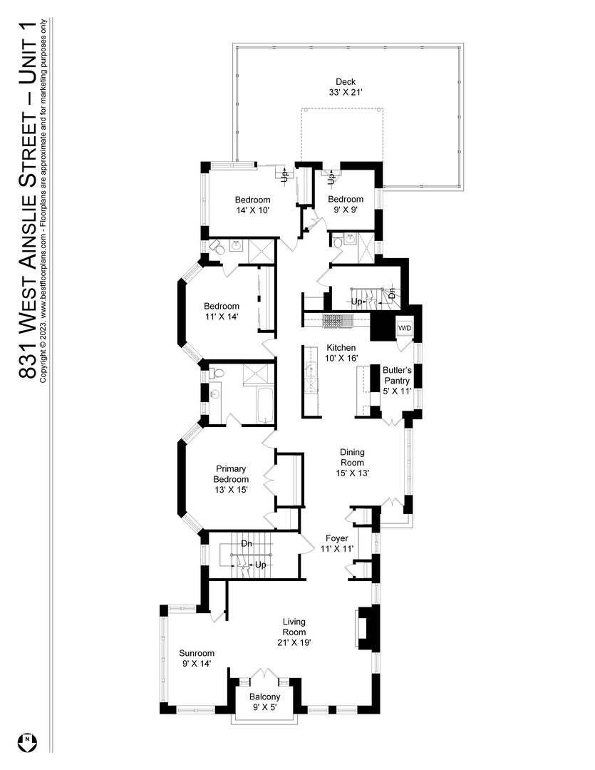 831 W Ainslie Street Unit: 1