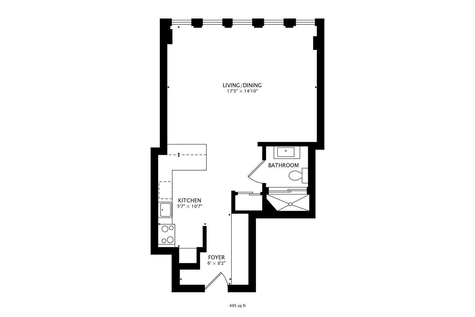 1 E Scott Street Unit: 2106