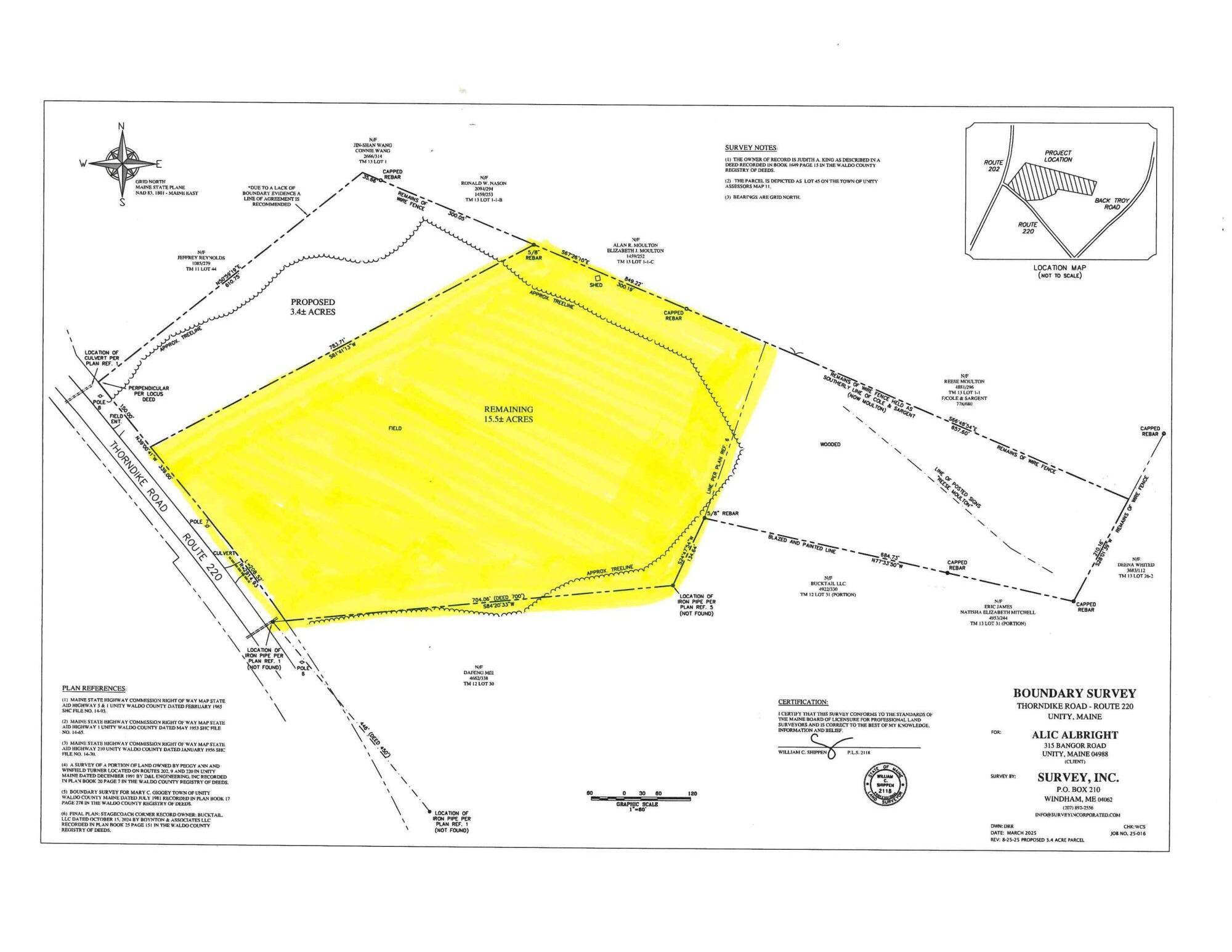 Lot 45 Route 220 Thorndike Road