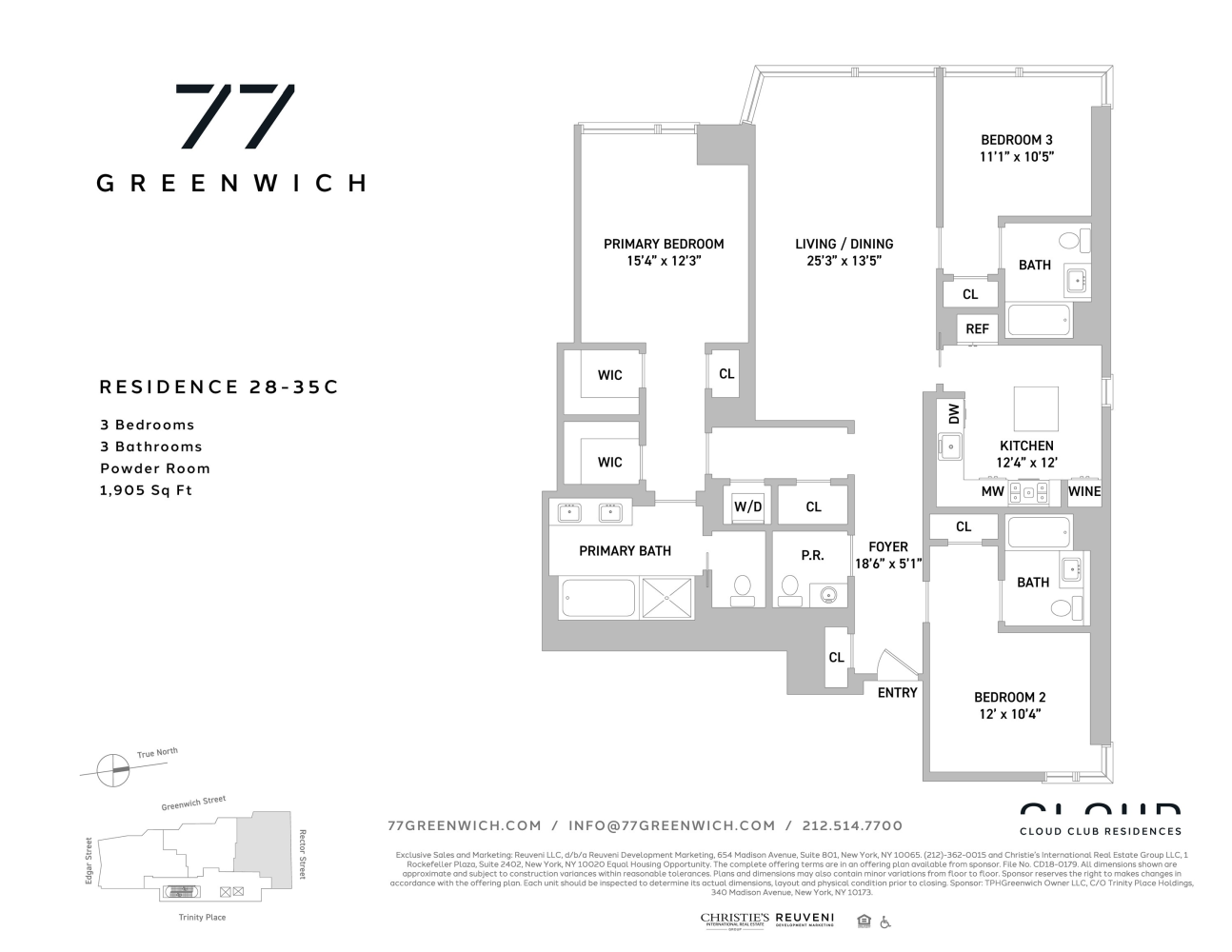 77 GREENWICH Street 28C