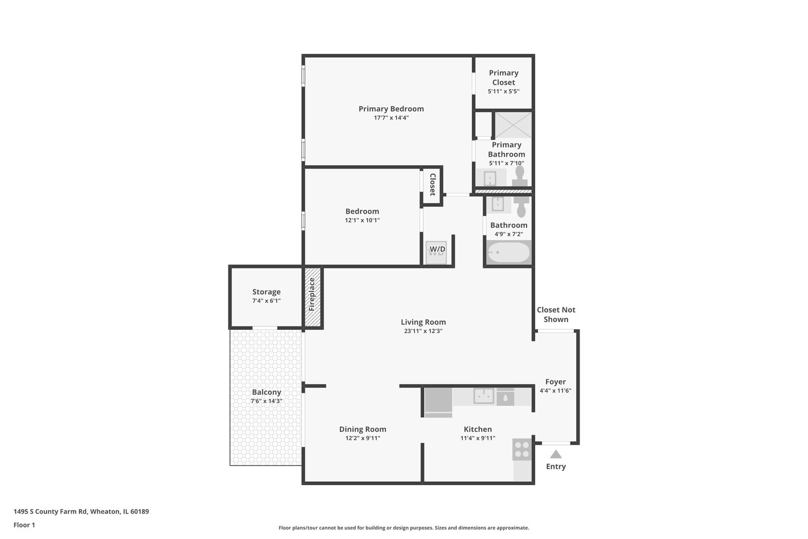1495 S County Farm Road Unit: 2-4