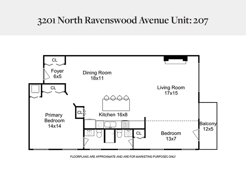 3201 N Ravenswood Avenue Unit: 207