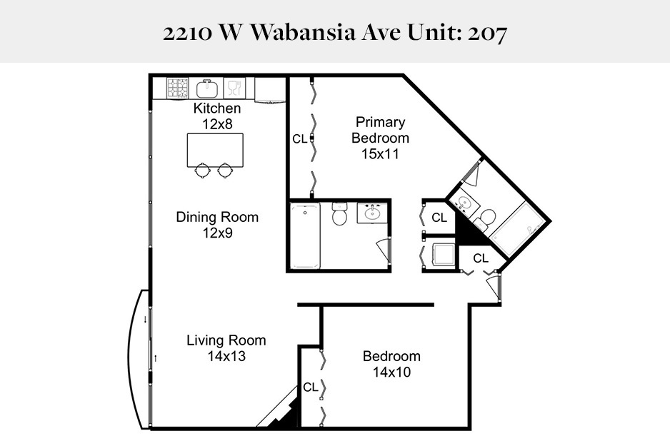 2210 W Wabansia Avenue Unit: 207