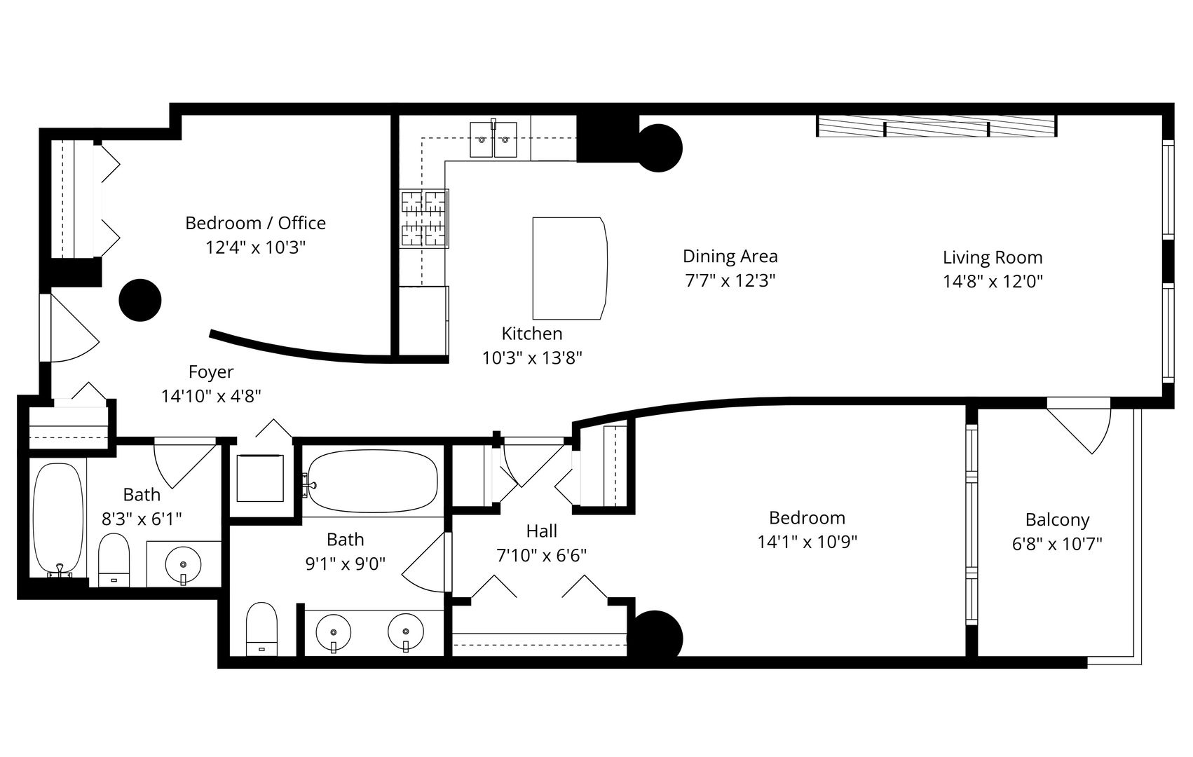 720 N Larrabee Street Unit: 1206