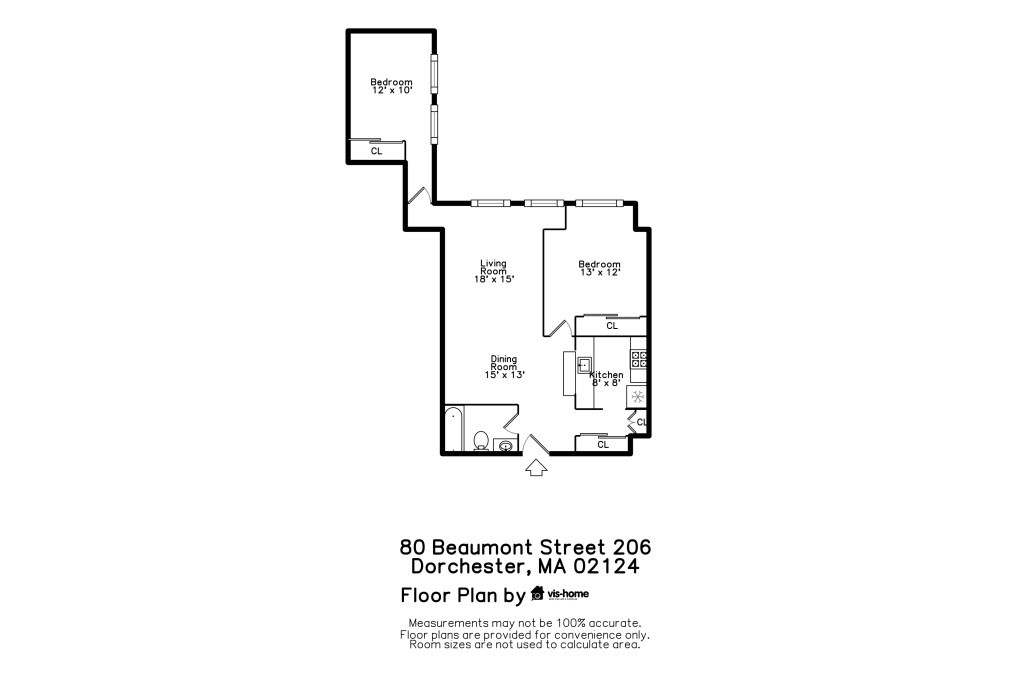 80 Beaumont St # 206 Unit: #206