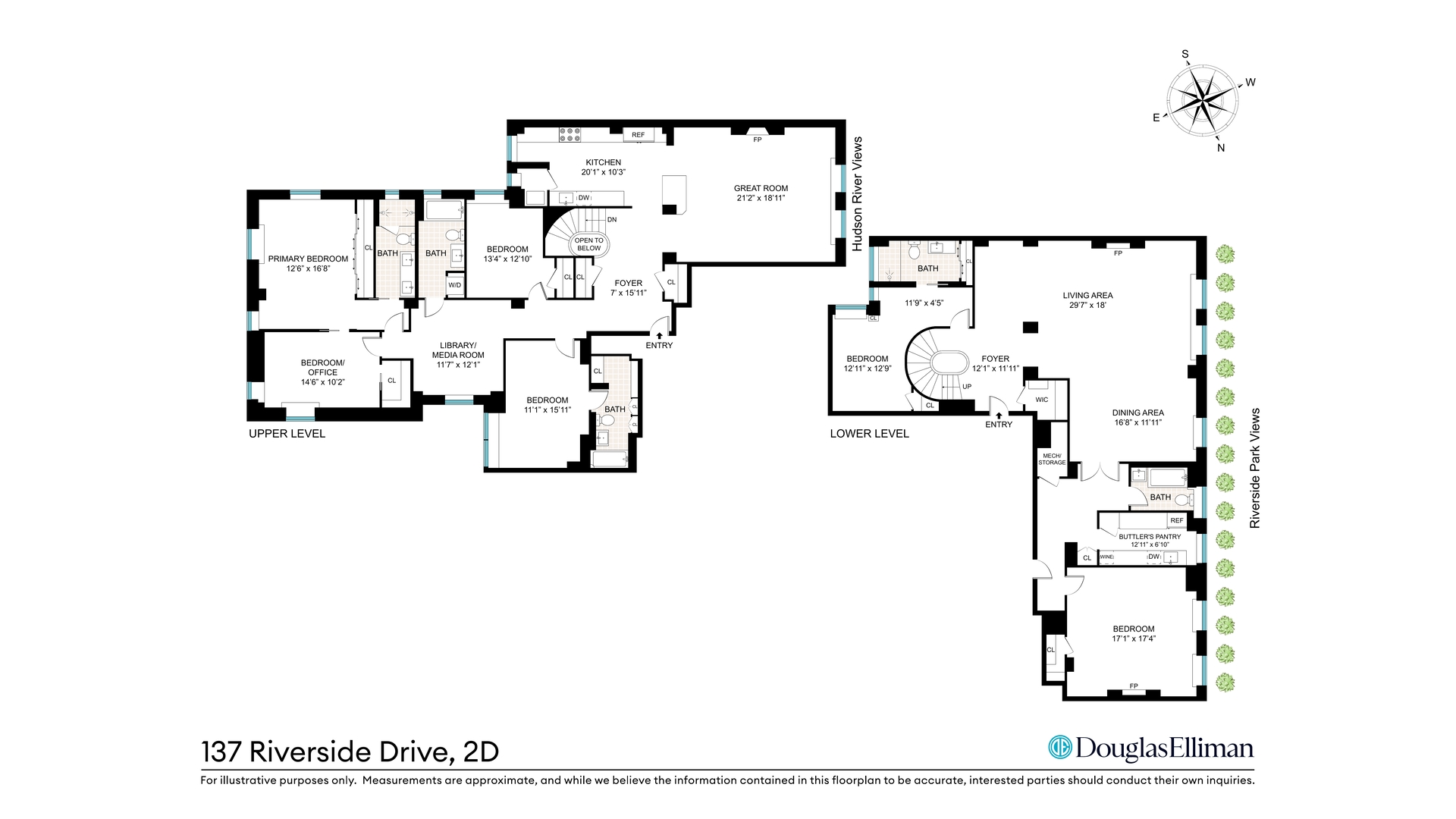 137 Riverside Drive, #2DE/1CD - The Clarendon