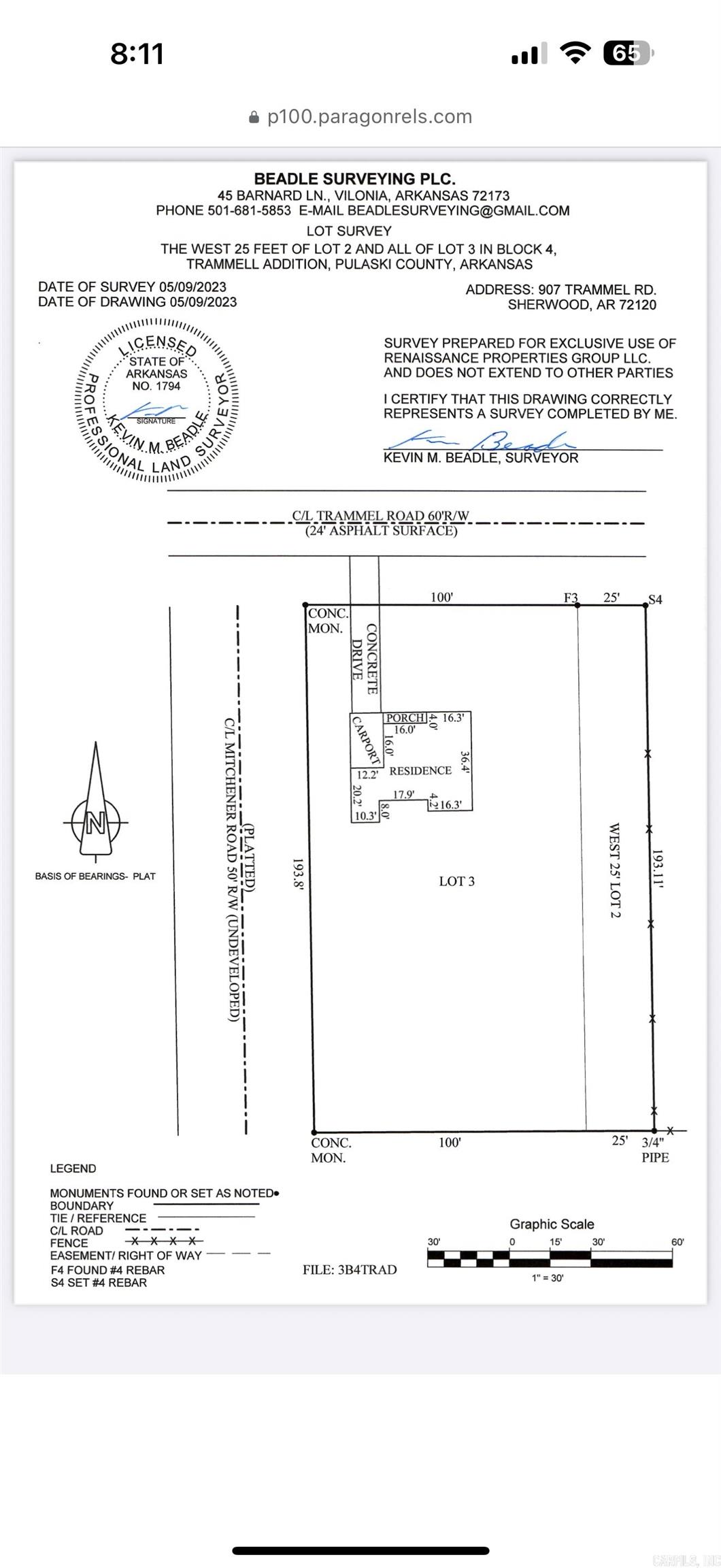 907 Trammel Road