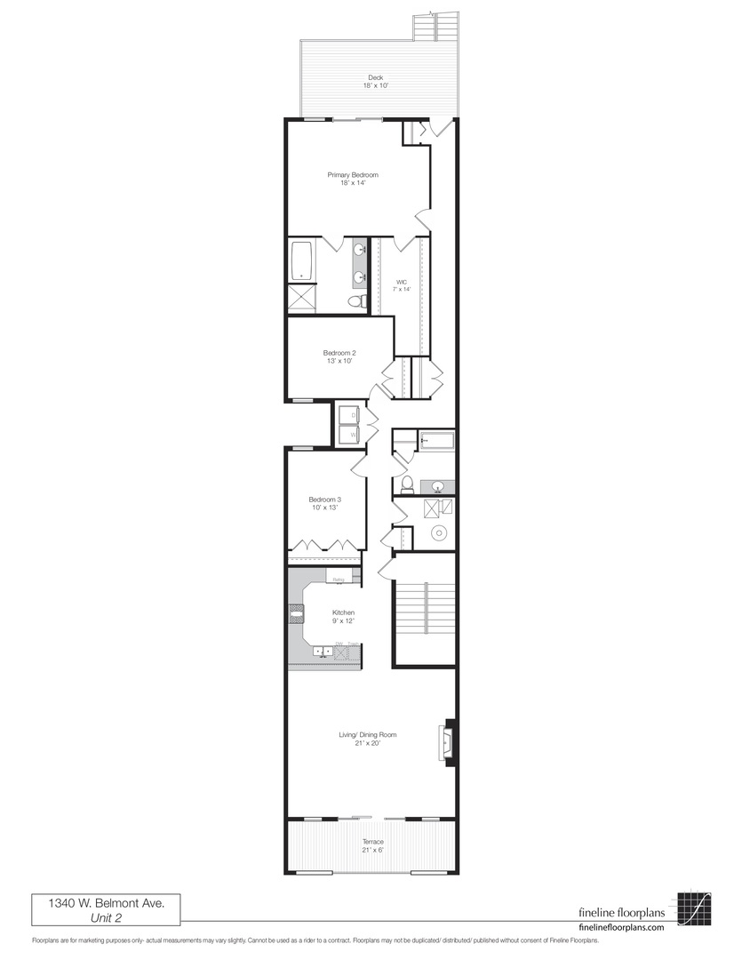 1340 W Belmont Avenue Unit: 2