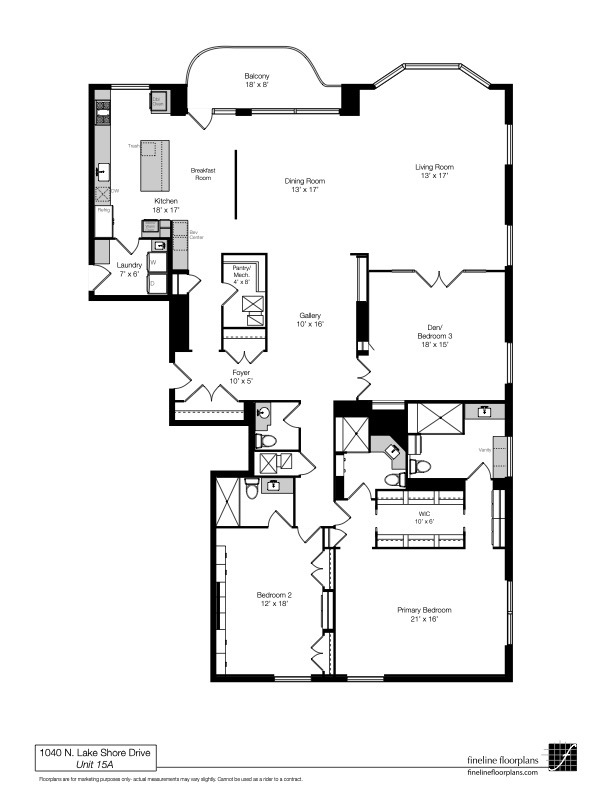 1040 N Lake Shore Drive Unit: 15A