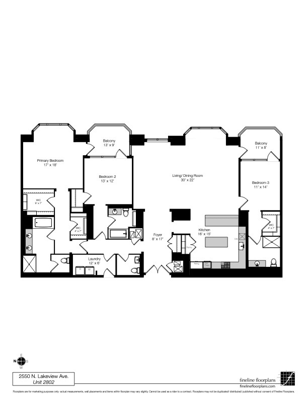 2550 N Lakeview Avenue Unit: 2802