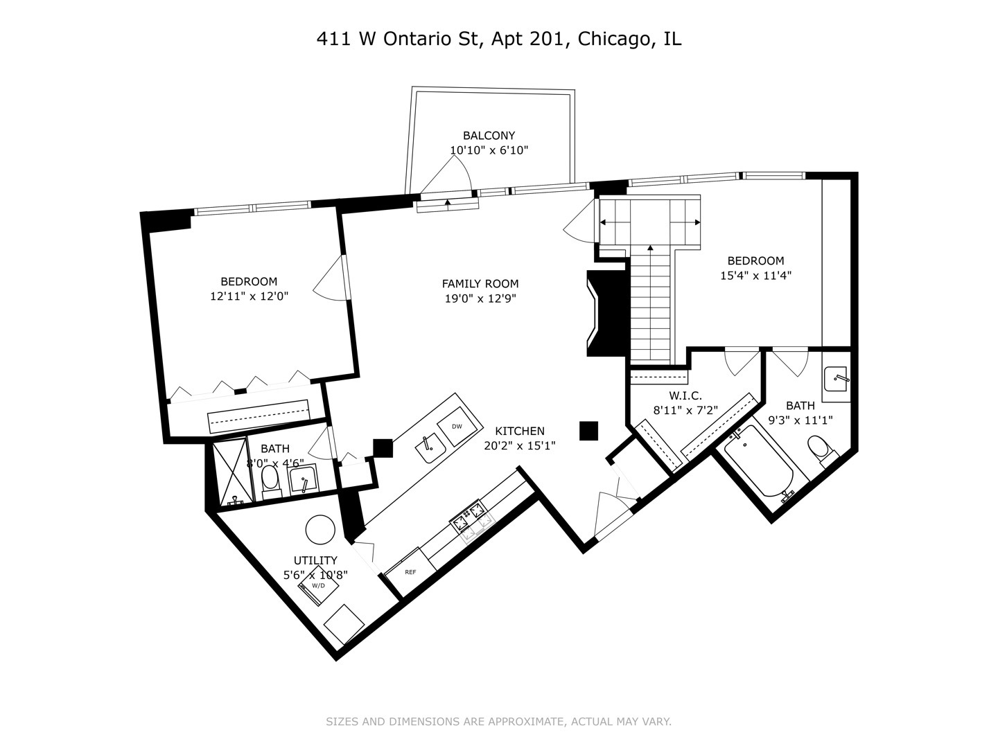 411 W Ontario Street Unit: 201-302
