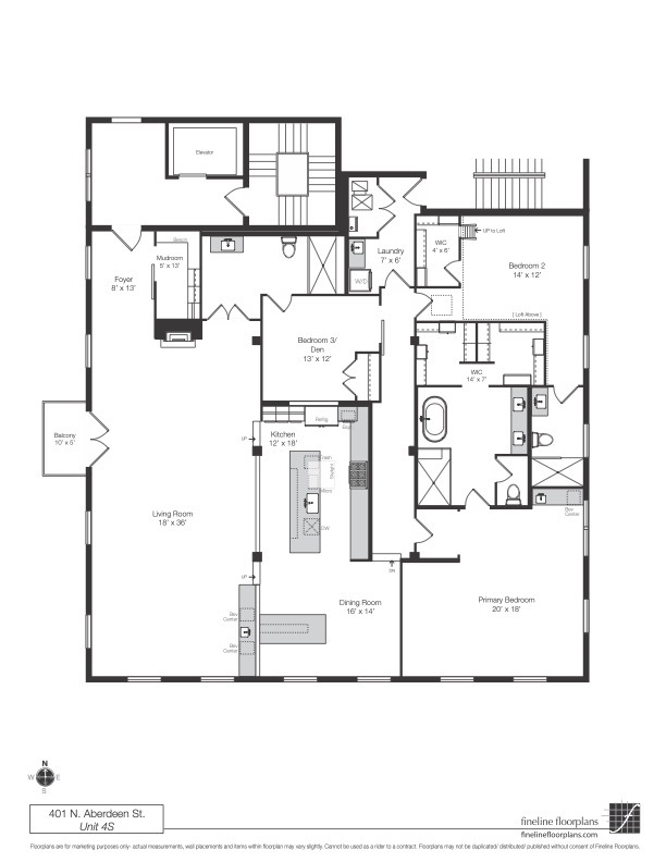401 N Aberdeen Street Unit: 4S